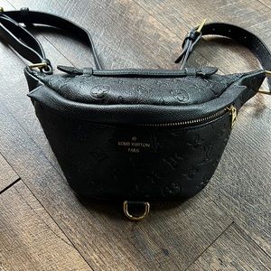 Repurposed lv bum bag
